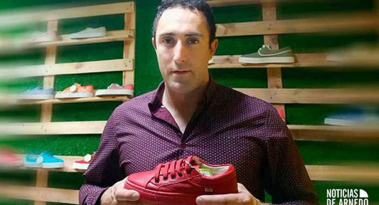 Félix Fernández, un emprendedor arnedano de calzado ecológico